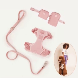 Neoprene Pet Dog Harness Vest Leash Set