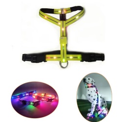 Rechargeable USB Charging LED Dog Harness Set